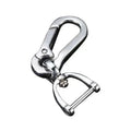 Stainless Steel Car Keychains Strong Carabiner Shape Keyring Climbing Hook Keychain Man Unisex Gift Auto Interior Accessories