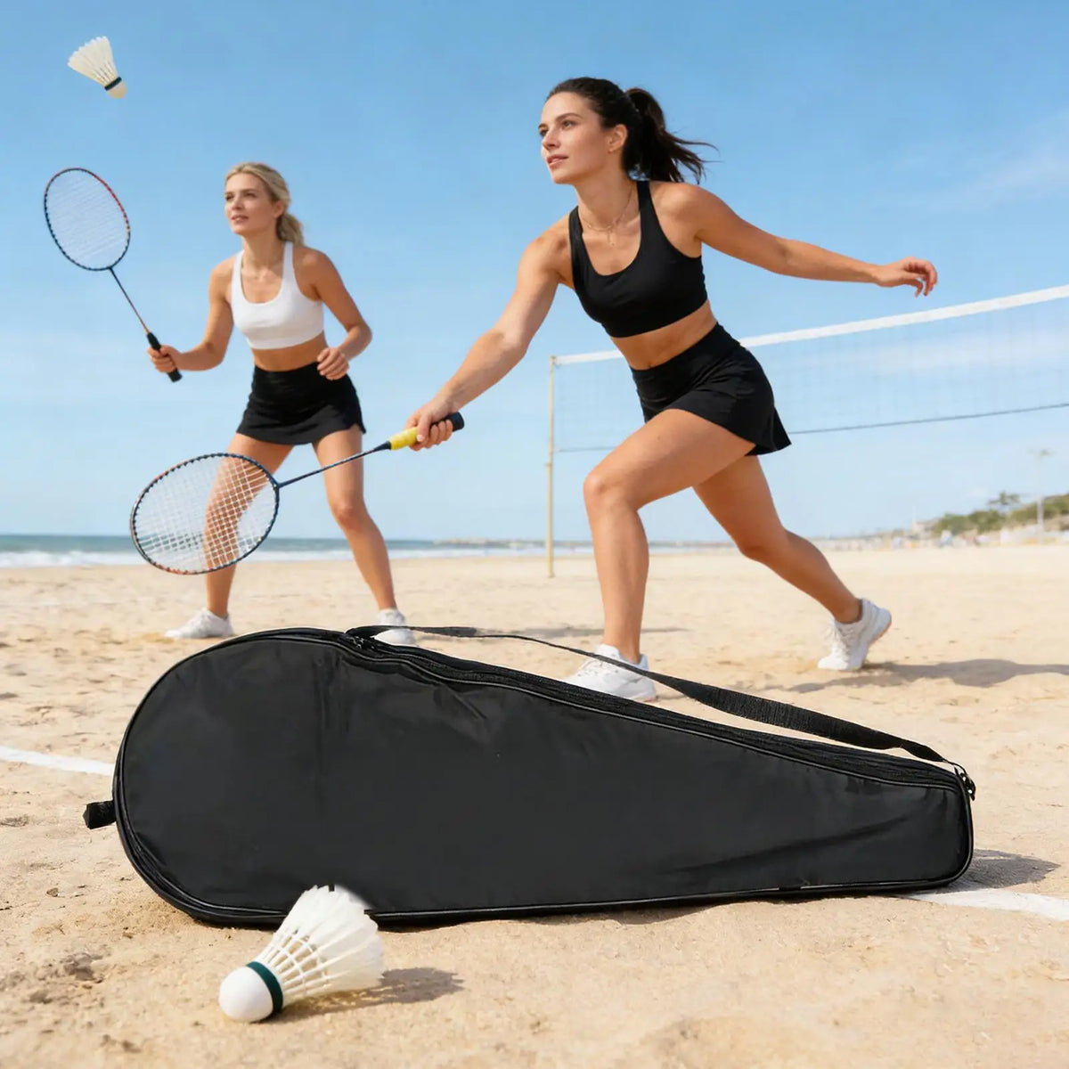 Badminton Bag With Shoulder Strap Lightweight Sports Bag Badminton Racket Cover For Men Women Athlete Youth Players Balls Gear