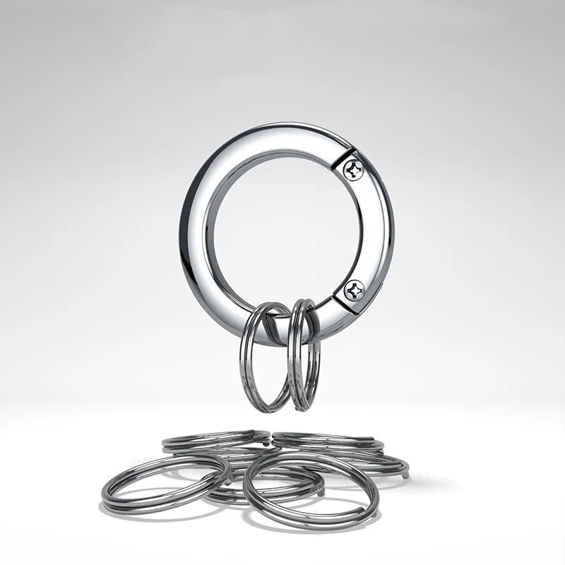 1Pc High Quality Metal Key Ring For Car Chaveiro Innovative Key Chains Rings Holder Detachable Keychain Accessories Q21