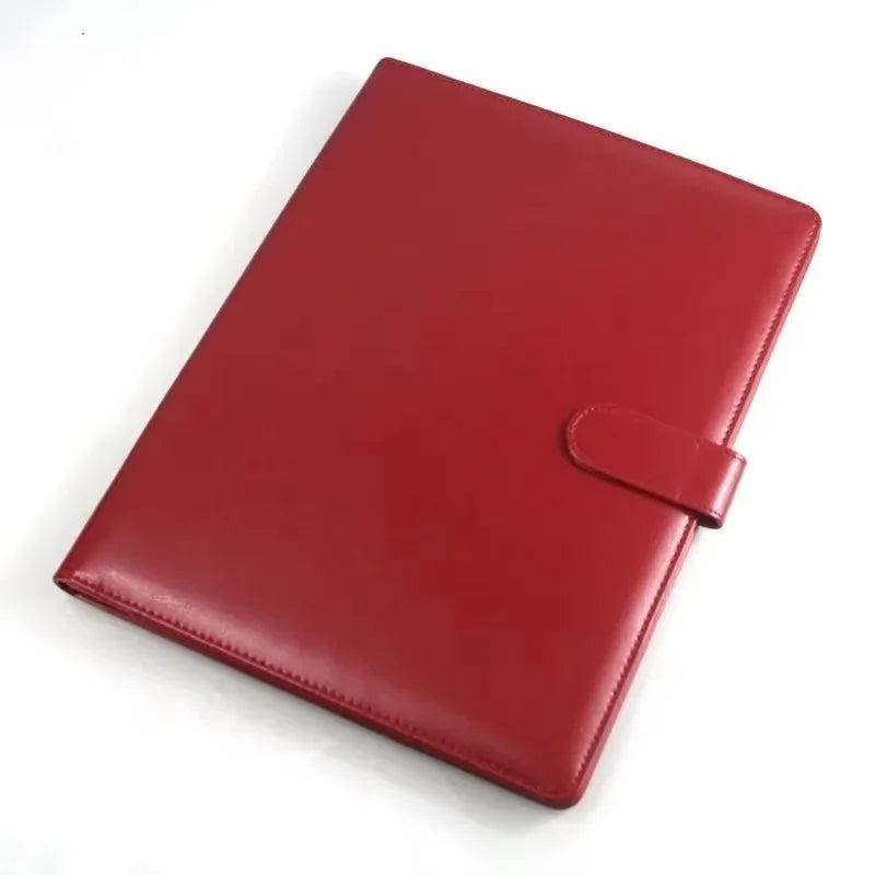 PU Leather A4 Folder Multifu Business Contract Folder Meeting Folder Binder Learning Supplies Office Supplies Desktop Organizer