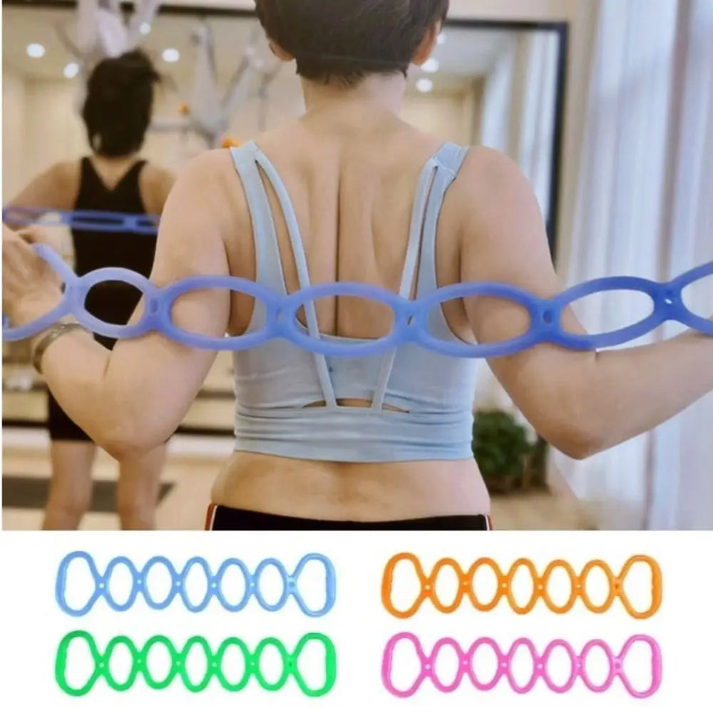 7 Ring Physical Stretch Resistance Band Portable Size Flexible Pull Up Assist Band Break-resistant Foldable Yoga Stretch Band