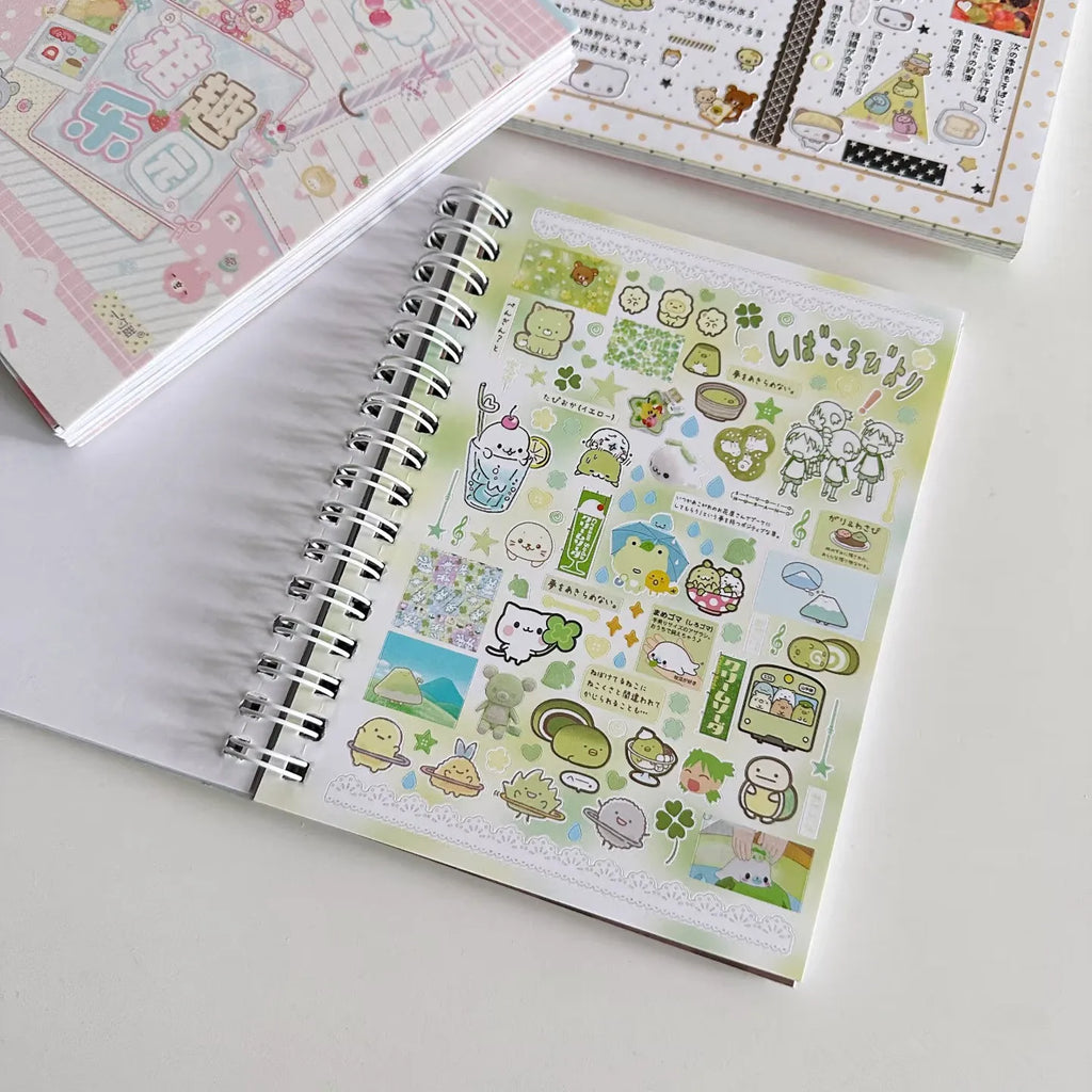 Kawaii 32 Sheets Kpop Stickers Book Decorative Journal Material Kids Gift School Stationery