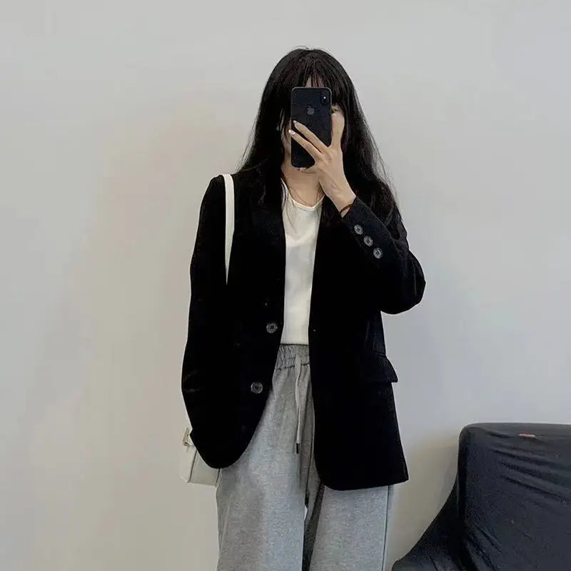 2025 Blazers Jacket For Women Coats Spring Korean Casual Woman Blazer Suits Tailoring Long Latest Fashion Clothing High Quality