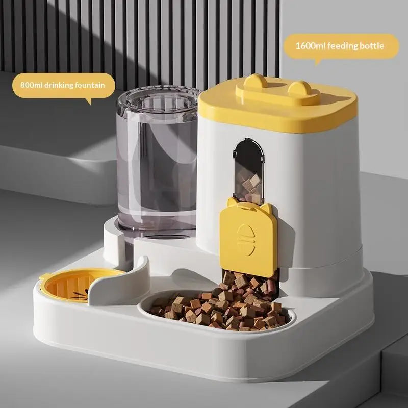 Pet Large-capacity Feeder Integrated Automatic Water Dispenser Cat Dog Feeding Pet Supplies