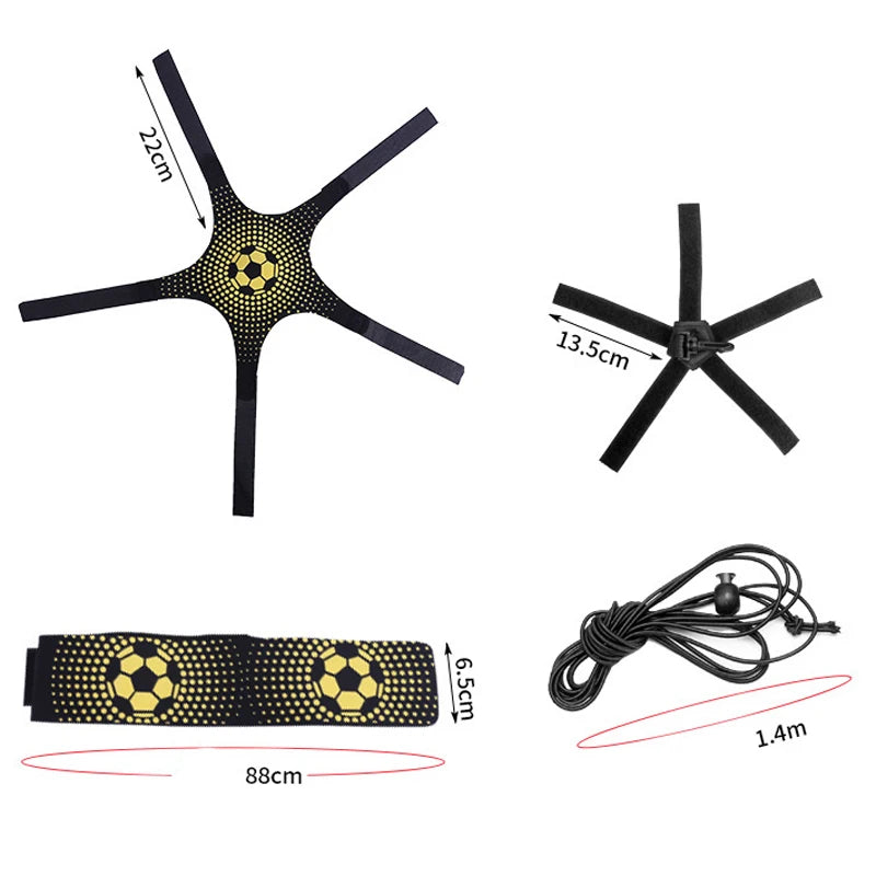 1 Set of Football Training Dribbling Straps, Rebound Practice Straps, Football Dribbling Equipment Training Tools, Suitable for Beginners