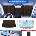 5-Layer Car Windshield Sun Shade Cover Foldable Thicken Front Window UV Refletive Sunshade Curtain Sun Protection Cover