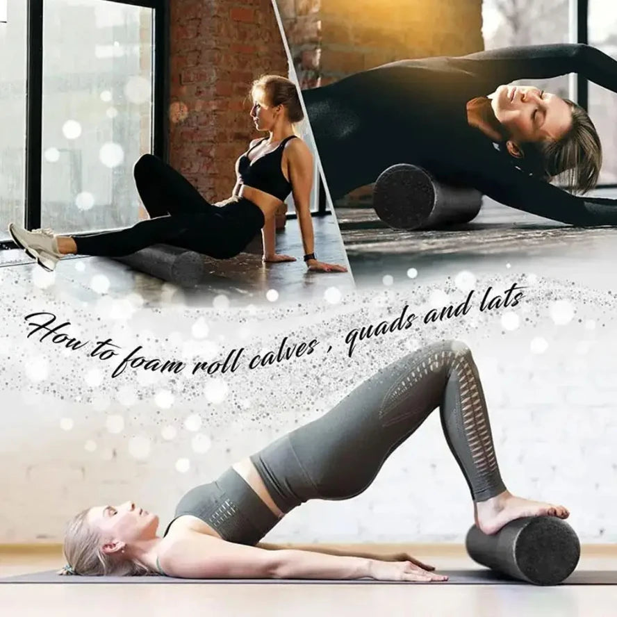 Yoga Pilates Foam Roller Eva Foam Deep Tissue Massage Equipment Muscle Training Yoga Recovery Fitness A7q8