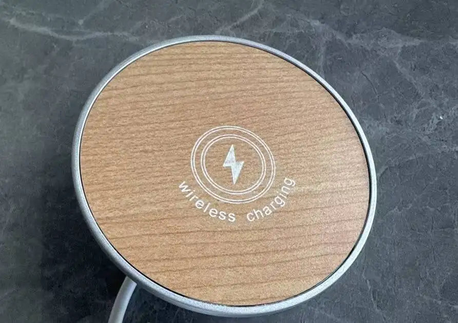 Desktop embedded wireless charger Fast charging 15W quick megnetic wireless chargers Bedside table furniture hotel  restaurant