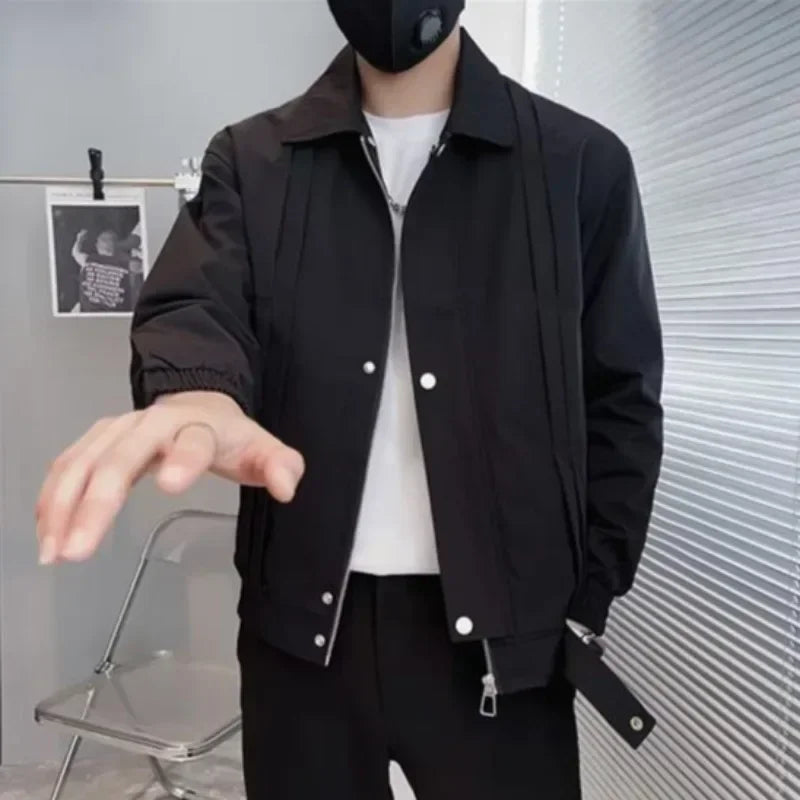 Male Coats Trendy New In Spring Autumn Men's Jackets Cheap Clothes Offer Casual Stylish Clothing Fashion 2025 Joker Aesthetic