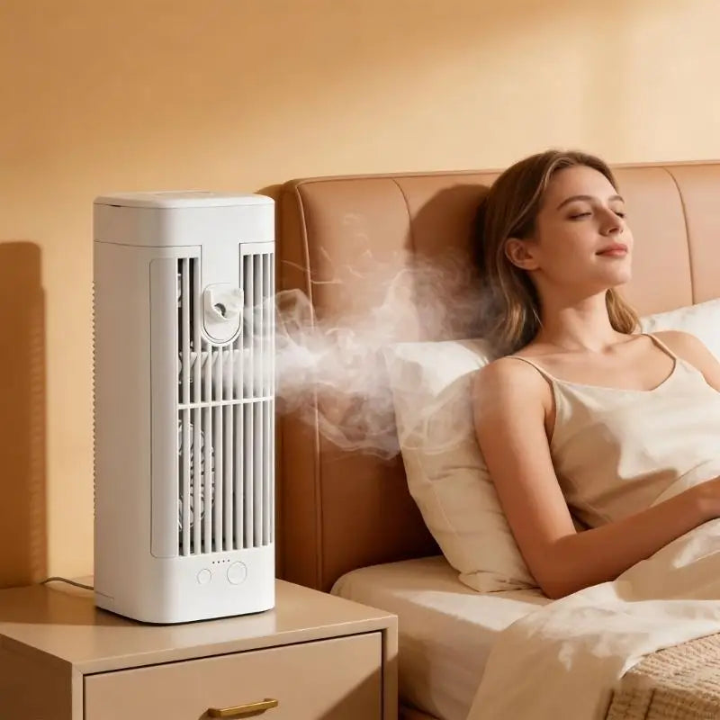 Handheld Chilling Gadget With Ice Storage Function USB C Port Perfect For Warm Weather
