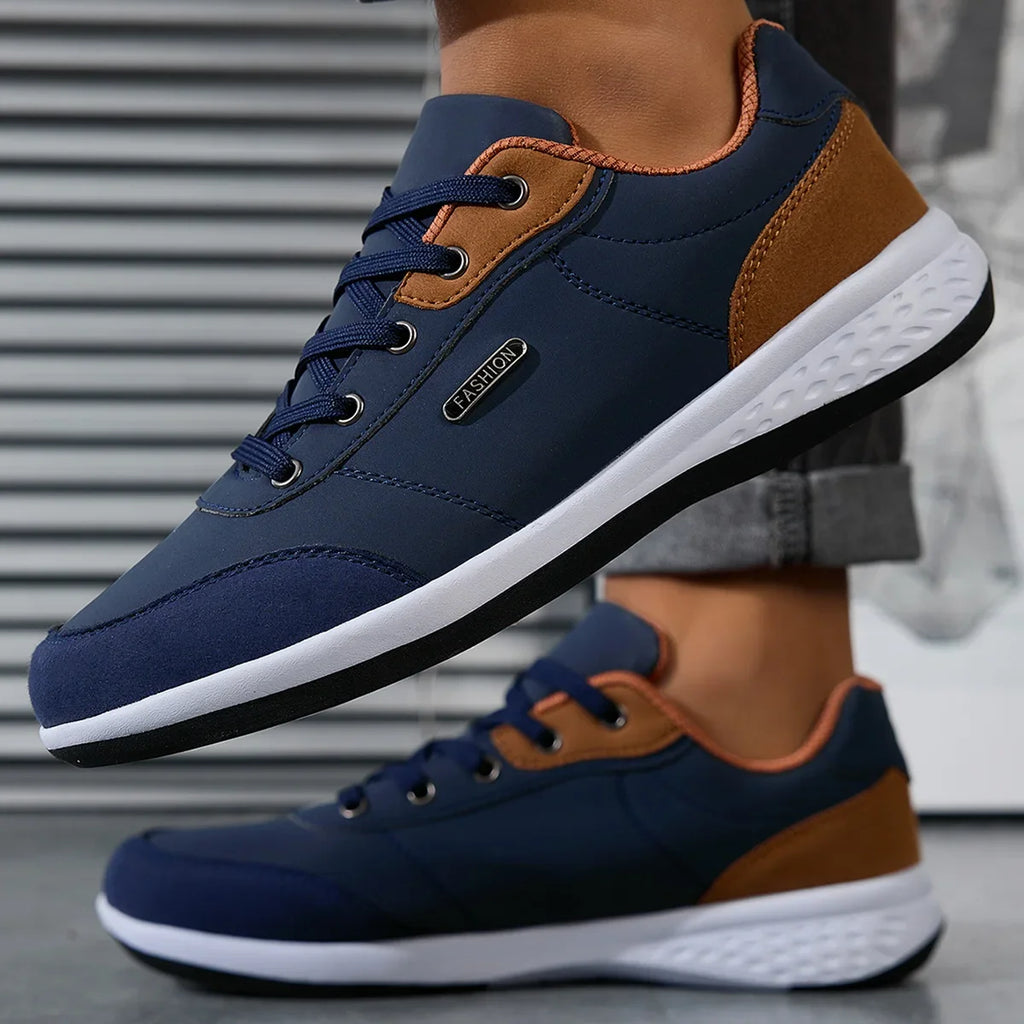 2025 Men Shoes Spring Autumn Waterproof Walking Sneakers Leisure Male Leather Sports Shoes Non-Slip Footwear Tennis for Men