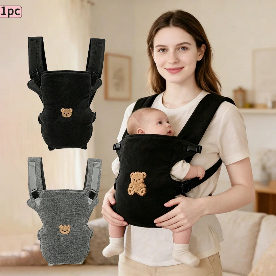 1Pc Ergonomic Multifunctional Baby Carrier - 4-in-1 Portable Baby Travel Gear, with Adjustable and Comfortable Front and Back Straps, the Perfect Gift for Baby's Baby Shower, Halloween, Christmas, and New Year