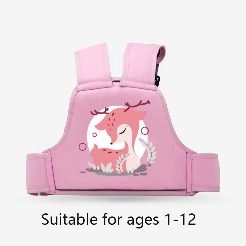 1-12Year Children Electric Motorcycle Safety Harness Adjustable Battery Car Seats Fall Protection Baby Strap Belt Covers