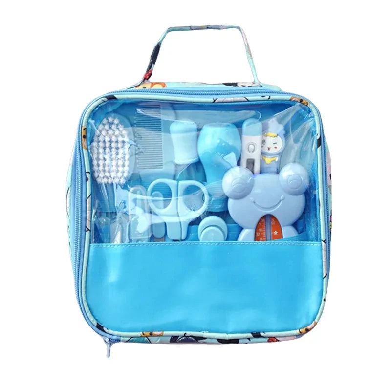 Baby Grooming Health Care Set, Newborn Safety Care Kit with Nail Clippers Hair Comb Nasal Aspirator