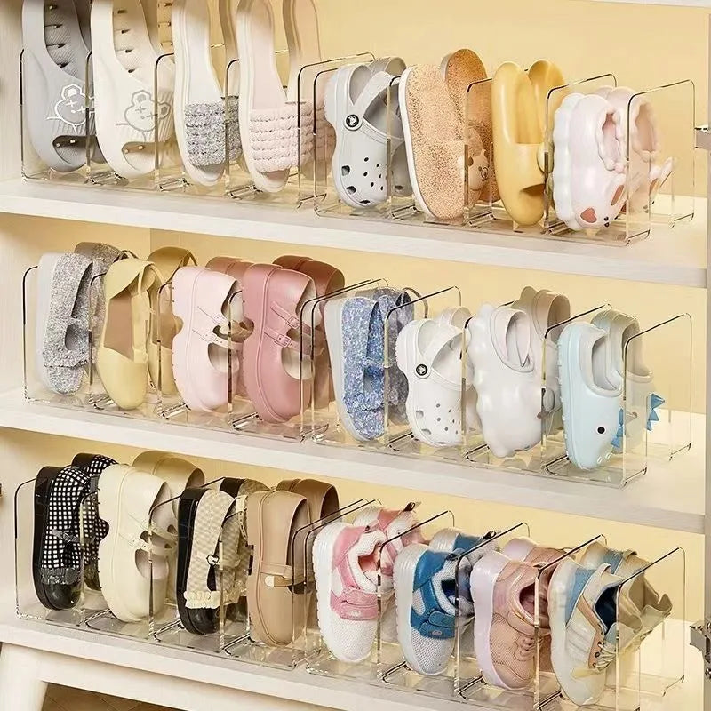 Baby shoe storage rack Shoe shelf Acrylic box Entry Baby shoe cabinet Children shoe box Large capacity cabinet to save space