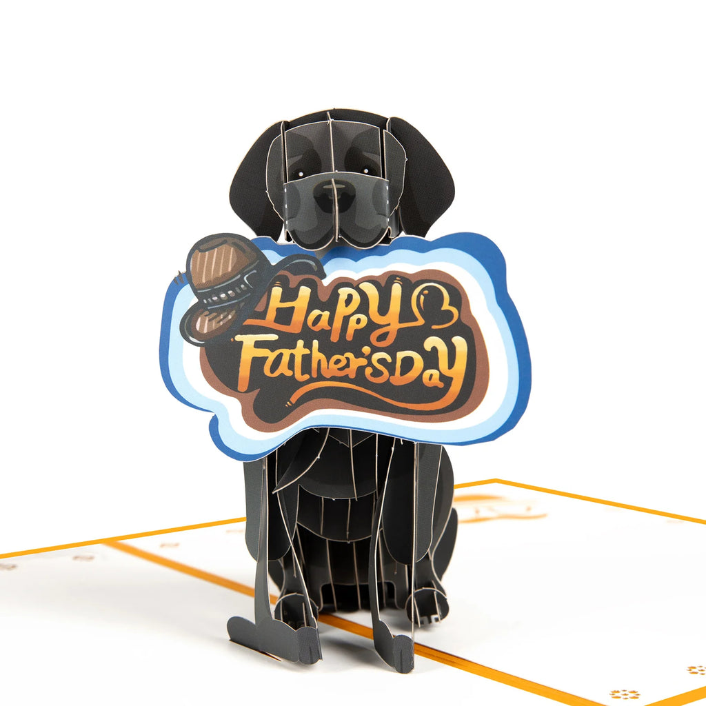 3D Pop-Up Father's Day Greeting Card Unique Handmade Gift for Dad Birthday Card with Notecard
