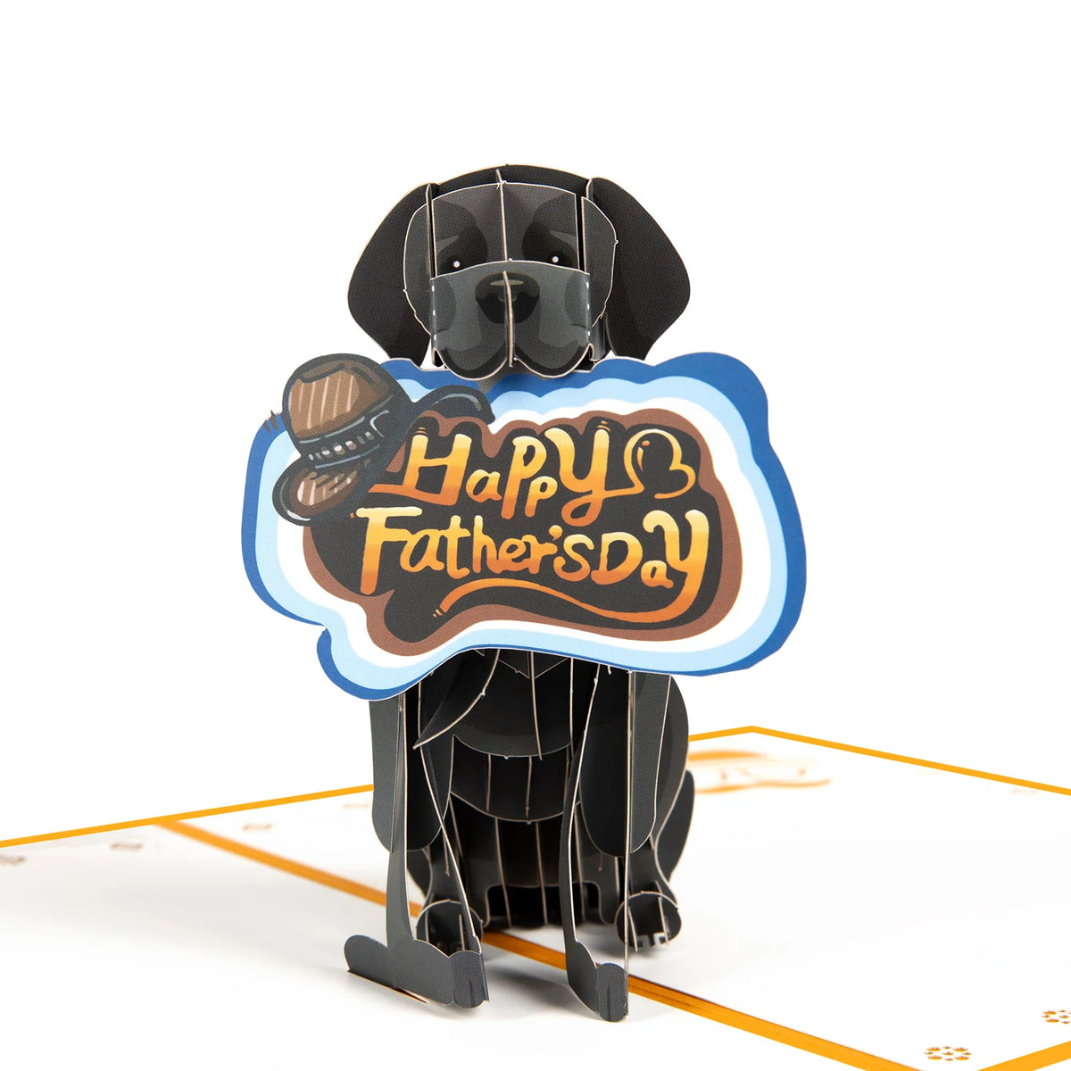 3D Pop-Up Father's Day Greeting Card Unique Handmade Gift for Dad Birthday Card with Notecard