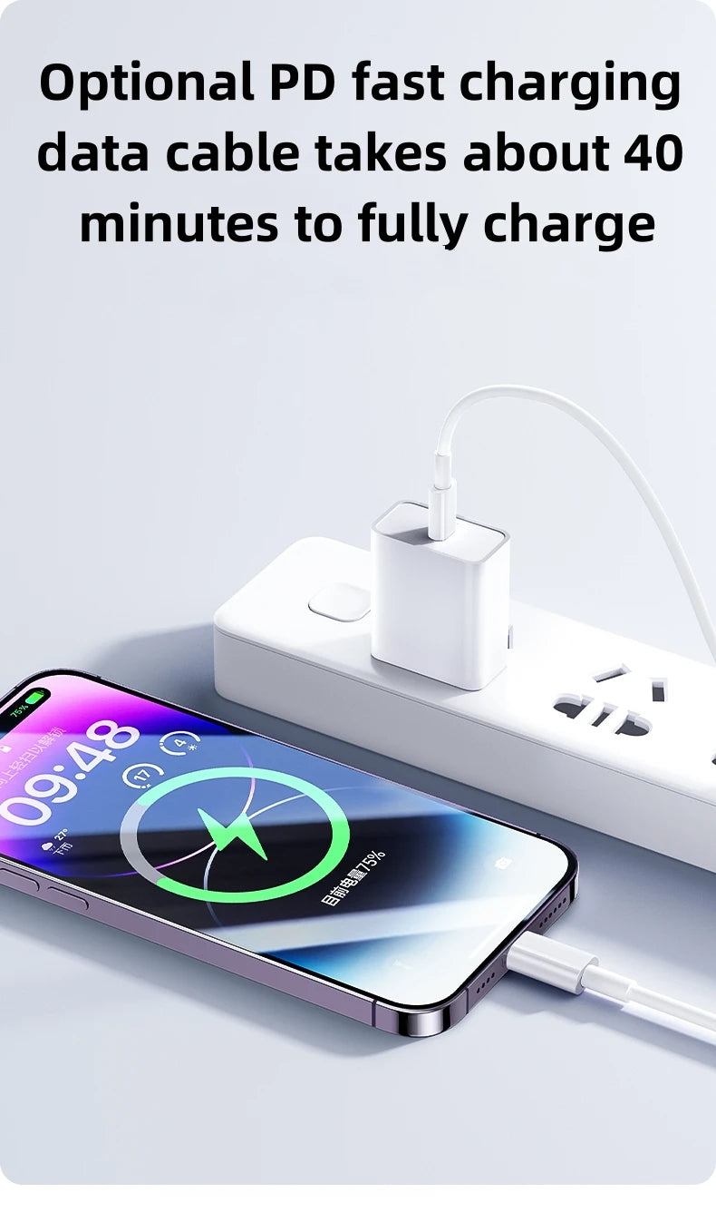 For PD 35W Fast Quick Charger USB Type C For iPhone 15 14 13 12 11 Pro Max Mini Plus XR XS Charging Data Cable Accessories