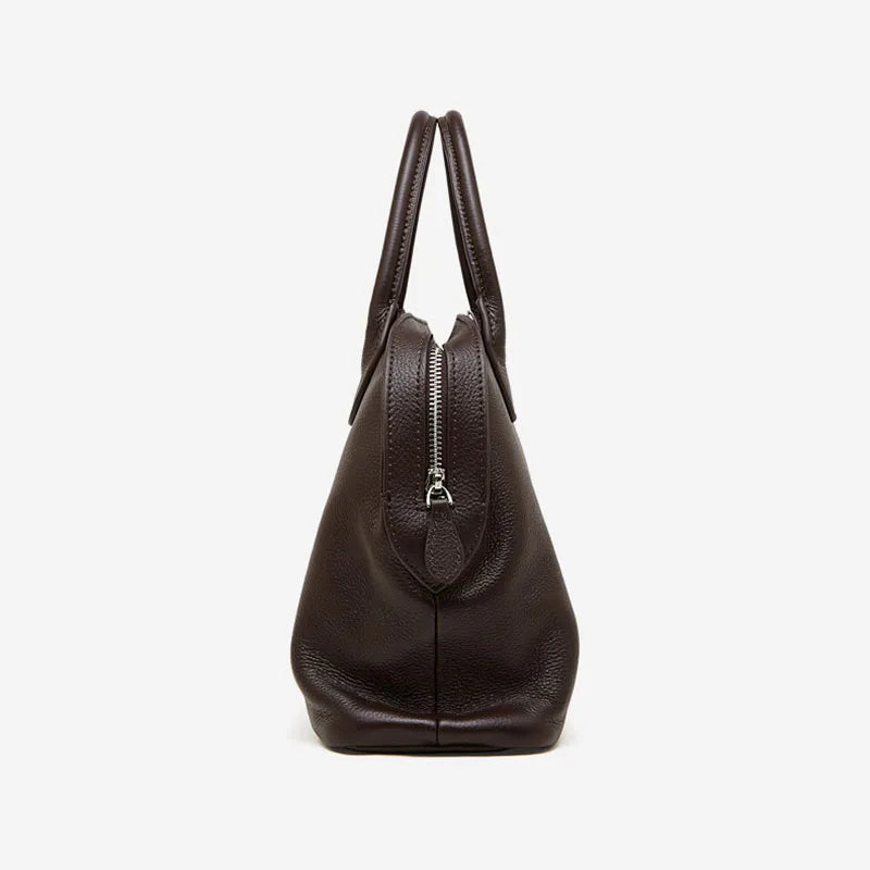 Genuine Leather Women's Bag Original First Layer Cowhide Women's Hand Shoulder Simple Tote Bag Occupation