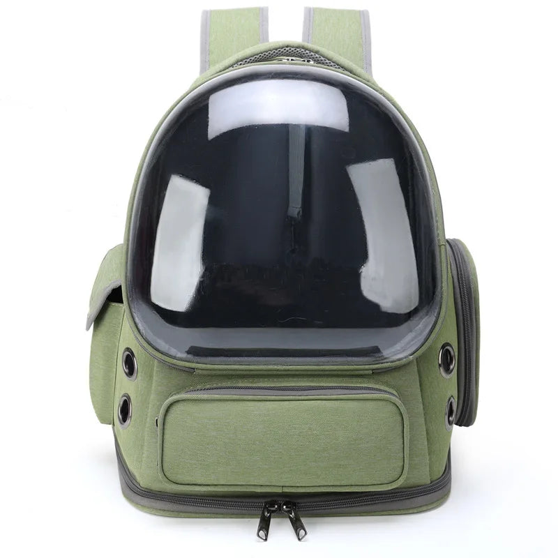 Pet Cat Carrier Bag Outdoor Travel Backpack for Cats Small Dogs Breathable Cat Carrying Bag Pet Supplies Transparent