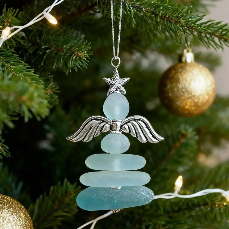 -November Christmas Coastal Ornaments Christmas Tree Decor Sea Snow Man Christmas Ornament Set For Tree