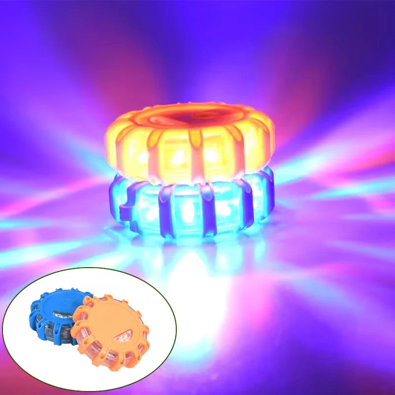 Car Emergency Road Rescue Magnetic LED Strobe Warning Light Safety Flashing Lights Roadside Auto Signal Beacon Lamp Accessory