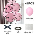 Bow Balloons Set White Balloon Mini Pink Ribbon Bows Girls Birthday Party Decor Birthday party Wedding Bridal Valentine's Day