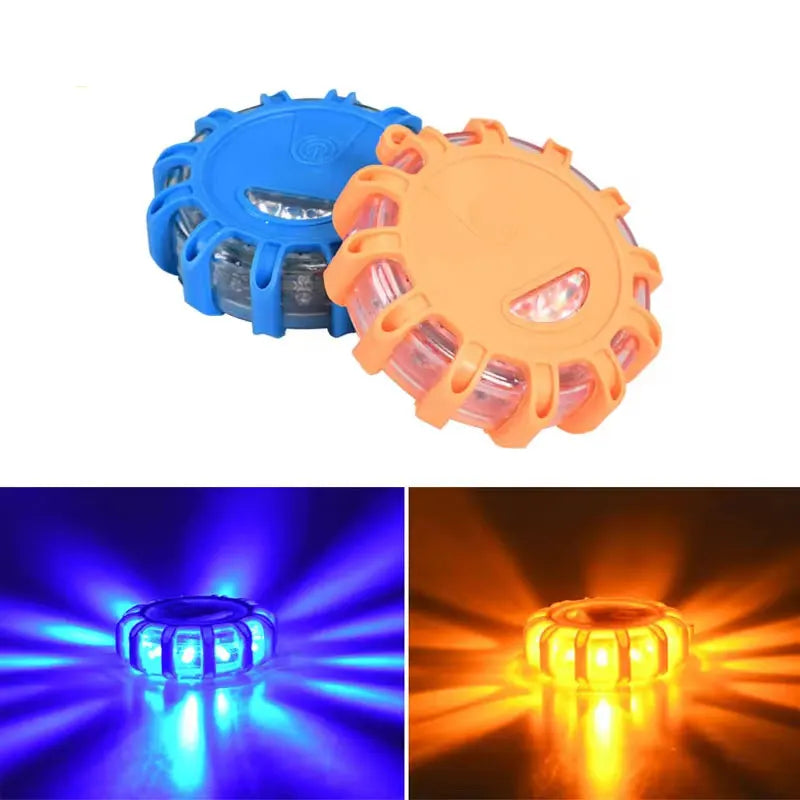 Car Emergency Road Rescue Magnetic LED Strobe Warning Light Safety Flashing Lights Roadside Auto Signal Beacon Lamp Accessory