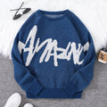 Simple Long-Sleeved Crew Neck Knit Sweater Suitable for Men, Comfortable and Stylish for Everyday Wear, a Fashionable Layering Choice for Any Season