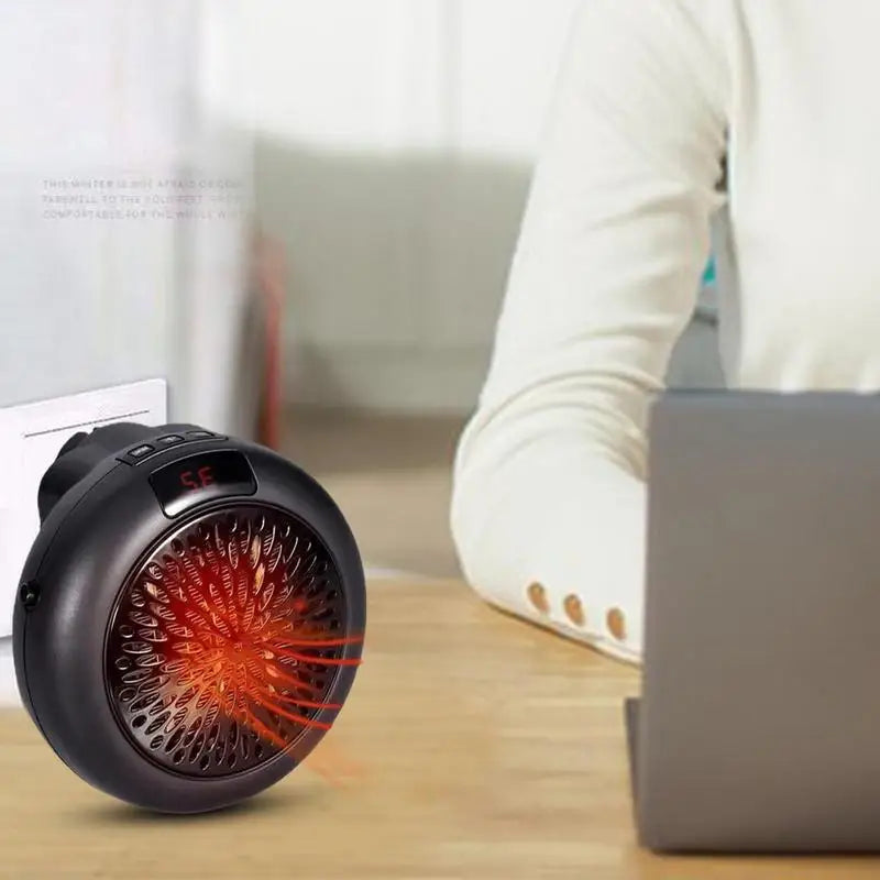 Home Plug In Cordless Space Heater Portable Electric Air Heater 400W Fast Heating Warm Fan Desktop for Winter Household Bathroom