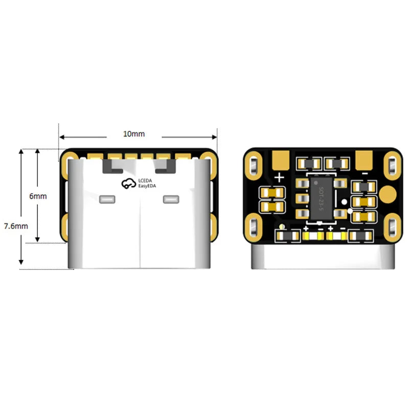 MIni Type-C 3.7V 4.2V 18650 Lithium Battery Charger Board Charging Power Protection Module Constant Current Constant Voltage