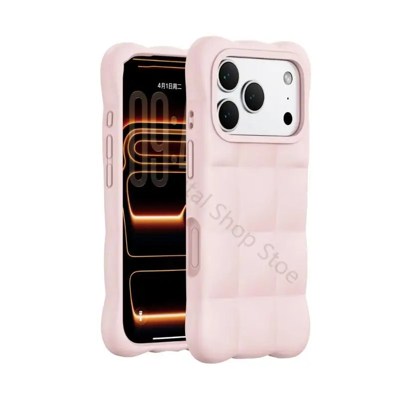 96BA Rounded Square Phone Cover With Covered Controls And Inner Layer for Phone 17