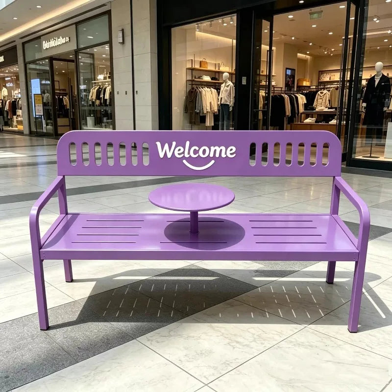 Leisure Patio Benches Backrest Dopamine Patio Benches Rustproof Waterproof Big Balcony Seat Modern Sturdy Outdoor Furniture