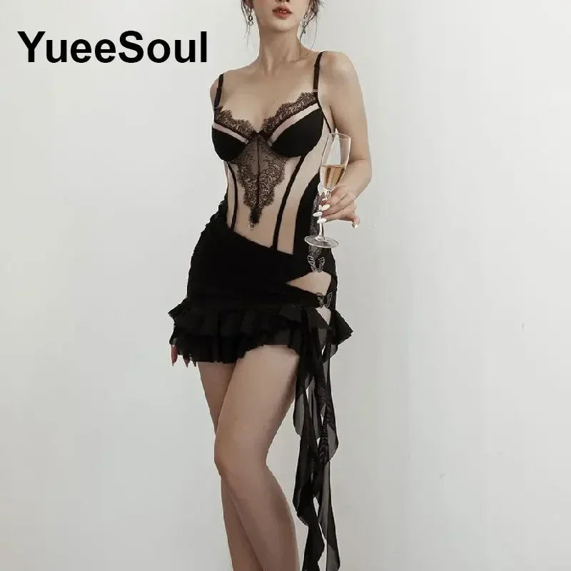 Sets for Women 2 Pieces Crop Tops Mini Skirts Y2K Outfit 2025 New Sweet Cute High Street Sexy Party Beach Women's Two Pieces Set