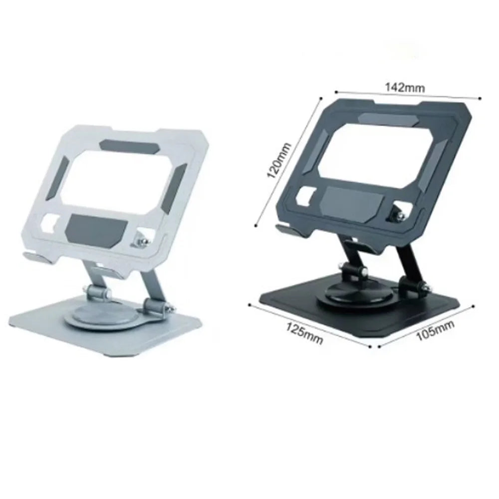 Adjustable Foldable Tablet Holder 360 Degree Rotating Desktop Stand Compatible with 4.7-12 Inch Tablets And Laptops