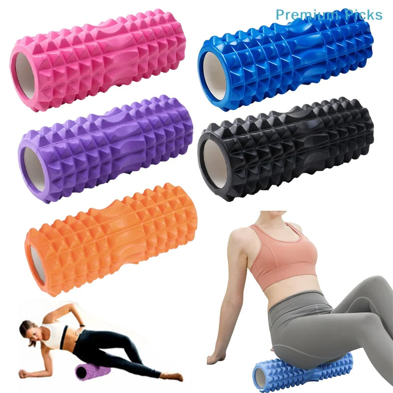 portableYoga Column Roller Fitness Equipment EVA Foam Roller Yoga Pilates Yoga Block Gym Roller