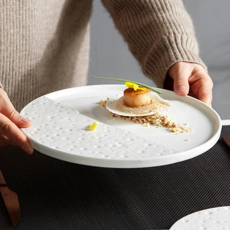 Creative Dishes Tableware Plates for Food Ceramics Tray for Decoration Dish Dinner Dinnerware Decorative Kitchen Dining Bar Home
