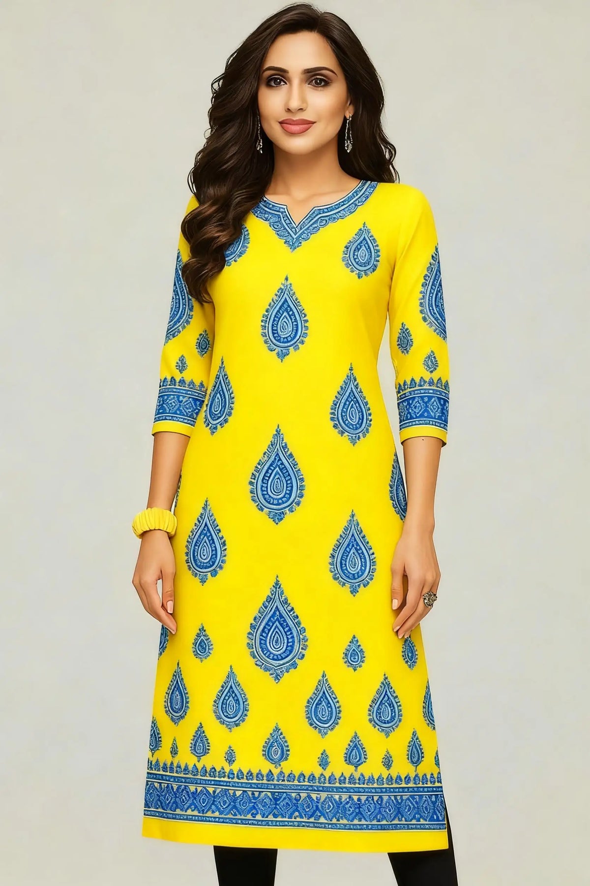 Muslim Kurtta Casual Dress Middle Eastern Straight Casual Ethnic Slit hem Mandarin Peacock National Style Caftan Turkish Abaya
