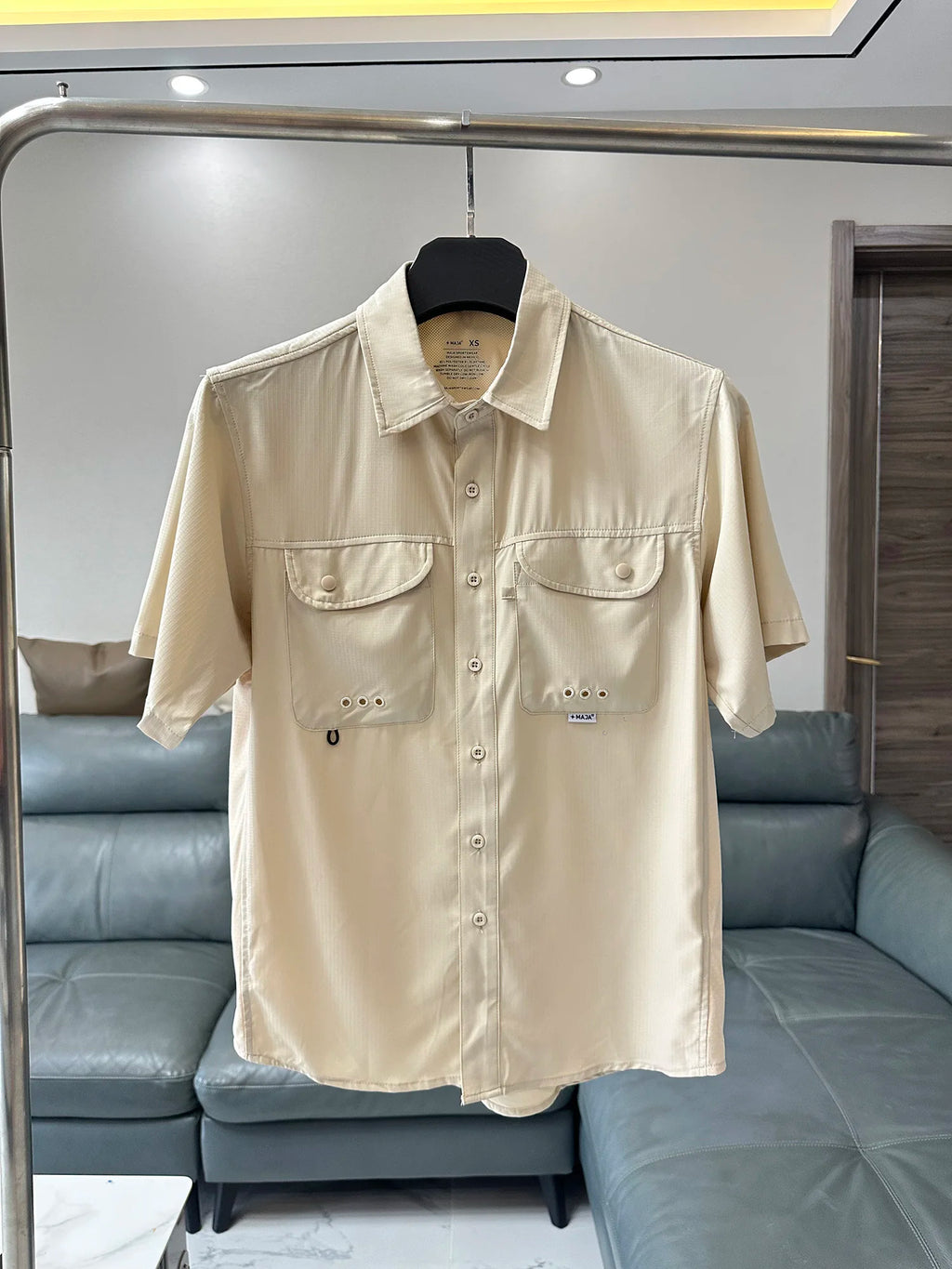 High Performance Men's Short Sleeve Shirt Breathable Tear Resistant Ultra Stretch Outdoor Fashionable Urban Style Quick Dry