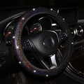 Car Universal 37/38cm Steering Wheel Cover Elastic Handle Cover Colorful Bronzing Diamond BlingBling Steering Wheel Accessories