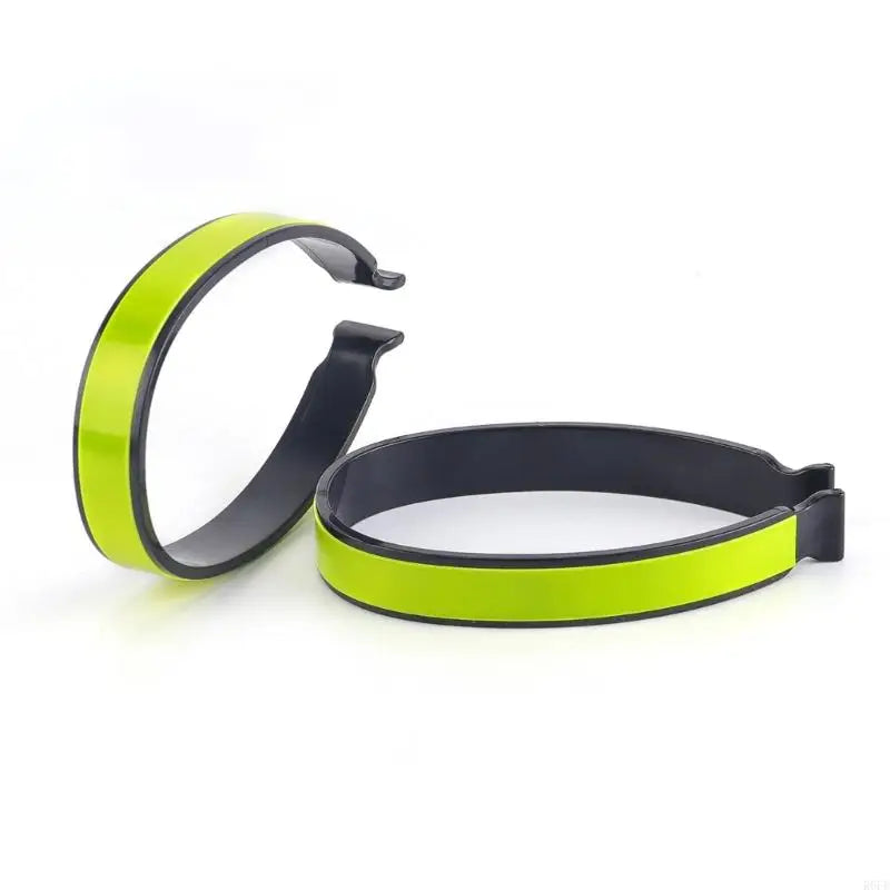 652F 4Pcs Cycling Pant Holder Biking Accessories for Safe Ride, Cycling Trouser Clip, Reflective Band for Bicycles Safety