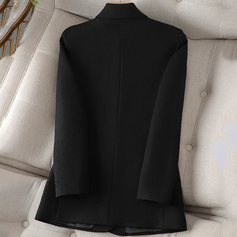 Fashion Elegant Solid Blazer for Women New Spring Autumn Style Korean Version Commuter Casual Elegant Single-breasted Blazer