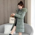 Women's Winter Parka Coat 2025 Hooded Korean Version Lady Down Cotton Jacket Warm Temperament Ladies Cotton Padded Outerwear