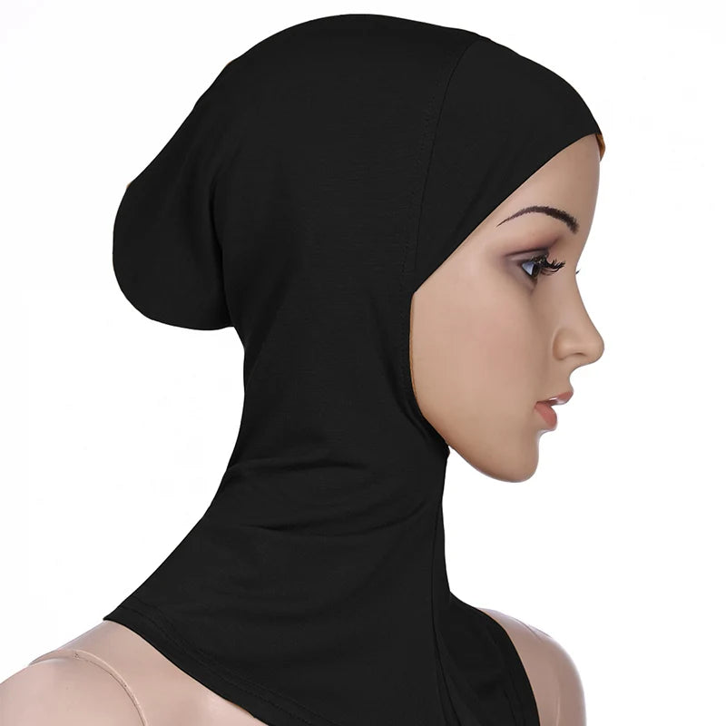 Muslim Women Inner Hijabs Caps Cotton Underscarf Head Cover Islamic Ninja Hijab Scarf Hat Turban Cap Bonnet Nightcaps