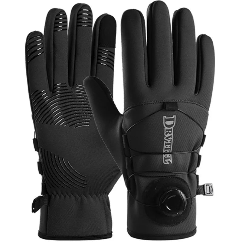 Winter Warm Gloves for Men Women Extended Thickened Windproof and Waterproof Sports Touchscreen Skiing Cycling Gloves