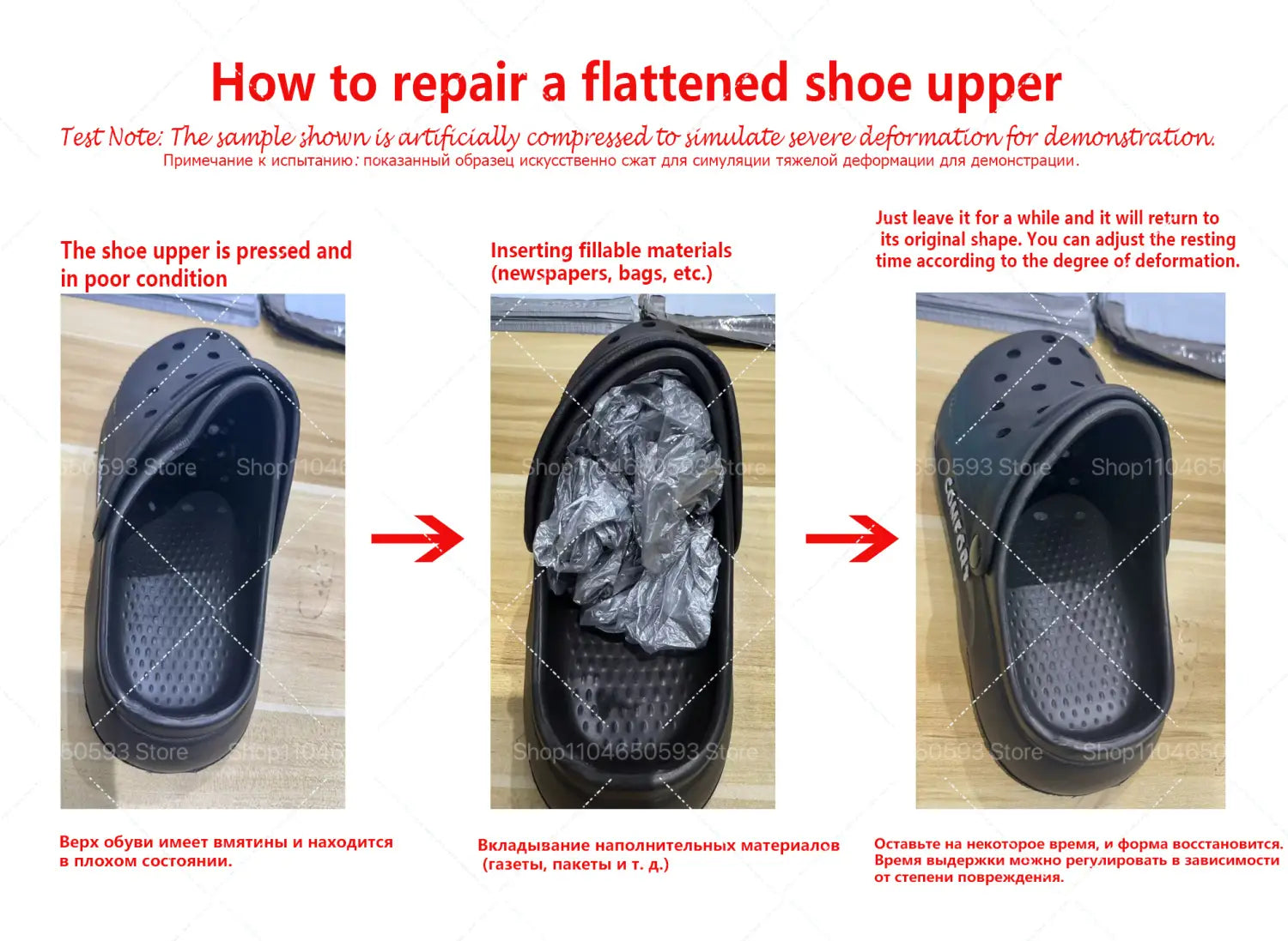 Schwarze Gummi-Eva Slip-on Cushion Clog-Sandale mit perforiertem Obermaterial und geformtem Fußbett.