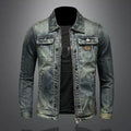 2025 new denim jacket manFashion Trench Coat Trend Jacket Men's Casual jackts men classic style denim Coat male Outwear Trendy