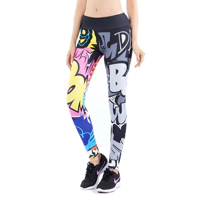 Women Digital Printing Leggings Workout Leggings High Waist Push Up Leggins Mujer Fitness Leggings Women'S Pants
