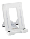 1pc Heavy Duty Foldable Tablet & Panel PC Stand with Rugged Clip Holder, Portable Desktop Mount Bracket Compatible for iPad