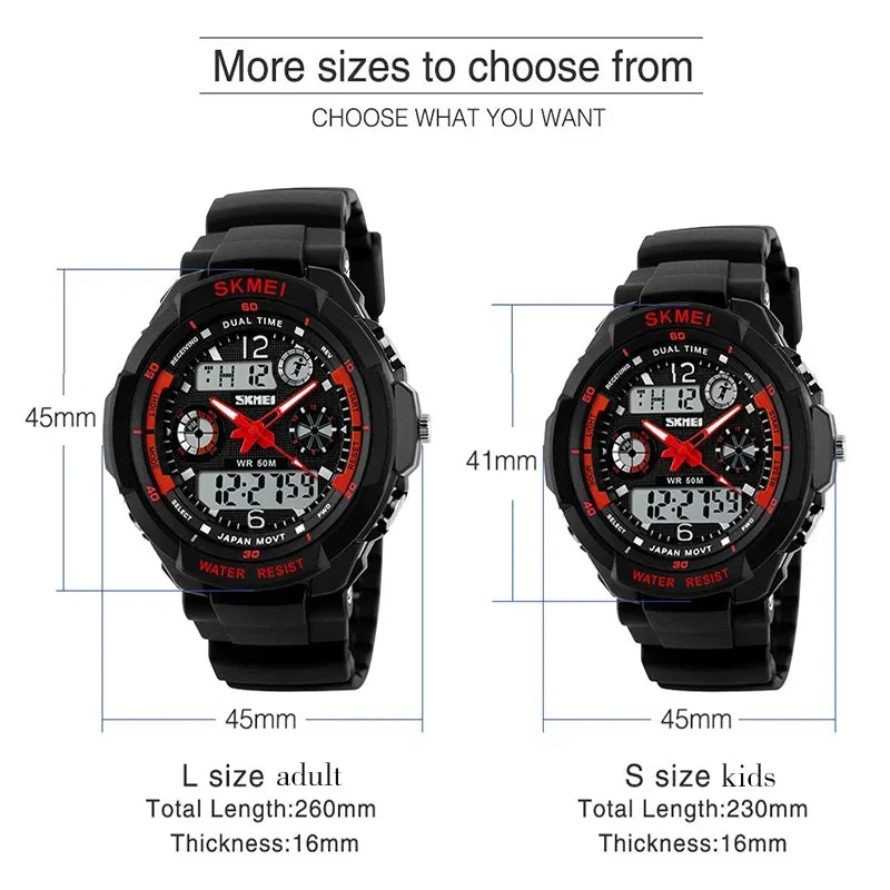 SKMEI Outdoor Digital Boy Sport Children Electronic Wristwatches 1060 Relojes infantiles 0931 Kids Shockproof Waterproof Watch